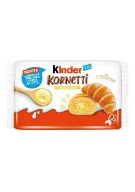 FERRERO KINDER KORNETTI MILK GR.270X12 - Carton de 12 pièces