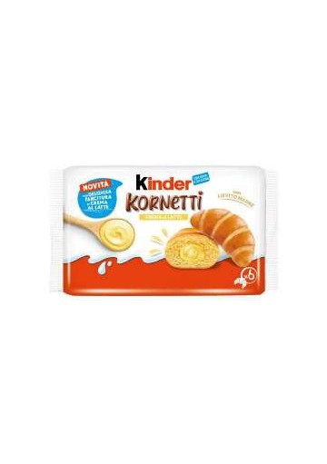 FERRERO KINDER KORNETTI MILK GR.270X12 - Carton de 12 pièces