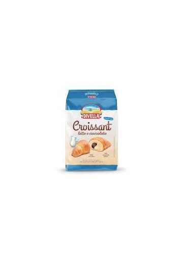 DIVELLA CORNETTI LATT/CIOCC.T5 GR.210 X8 - Carton de 8 pièces
