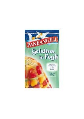 PANEANGELI GELATINA FOGLI GR.12 PZ.30 - Carton de 30 pièces