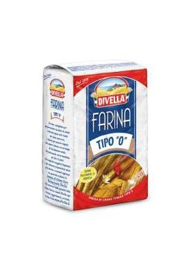 DIVELLA FARINA TIPO O KG.1 PZ.10 - Carton de 10 pièces