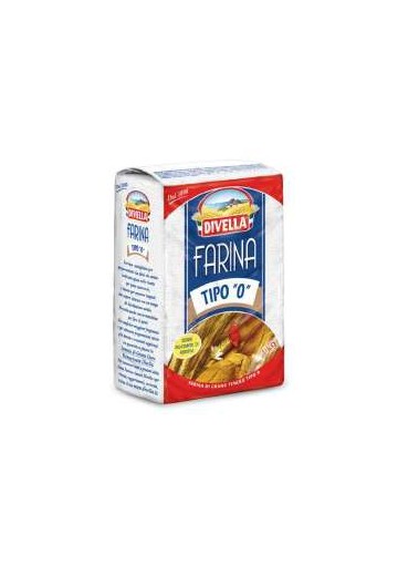 DIVELLA FARINA TIPO O KG.1 PZ.10 - Carton de 10 pièces