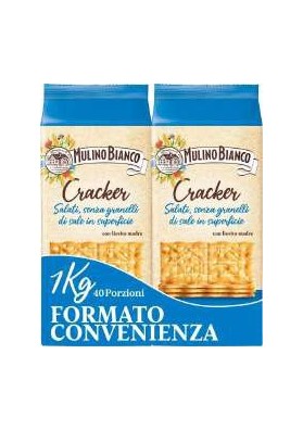 MULINO B.CRACKERS NON SALATI G500X2 PZ.9 - Carton de 9 pièces