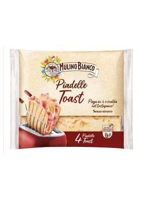 MULINO B.PIADELLE TOAST GR.240 PZ.12 - Carton de 12 pièces