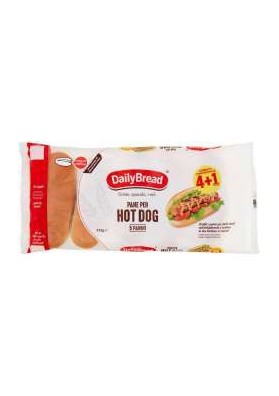 DAILY BREAD HOT DOG X 4+1 GR.312 PZ.6 - Carton de 6 pièces