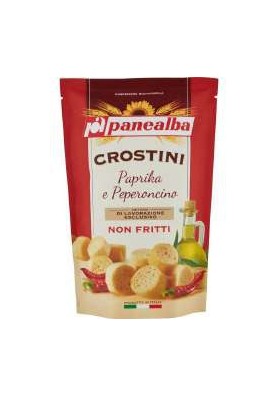 PANEALBA CROSTINI PAPRIKA/PEPER.G.100X12 - Carton de 12 pièces