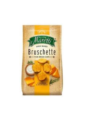 MARETTI BRUSCHETTE CHEDDAR GR.70 PZ.15 - Carton de 15 pièces