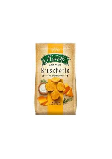 MARETTI BRUSCHETTE CHEDDAR GR.70 PZ.15 - Carton de 15 pièces