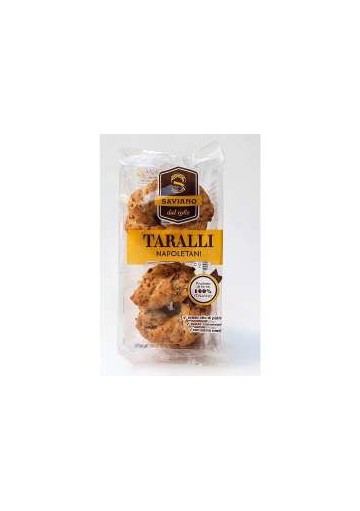 SAVIANO TARALLI SUGNA E PEPE GR160X20 - Carton de 20 pièces