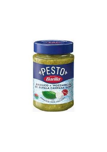 BARILLA PESTO BASILICO MOZZAREL.GR190X12 - Carton de 12 pièces