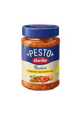 BARILLA PESTO RUSTICO MEDITERRAN.G200X8 - Carton de 8 pièces