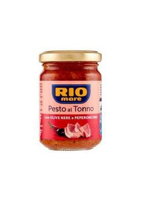 RIOMARE PESTO AL TONNO OLIV\PEPE.G130X12 - Carton de 12 pièces