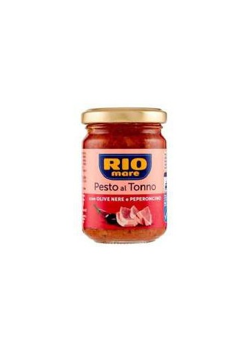 RIOMARE PESTO AL TONNO OLIV\PEPE.G130X12 - Carton de 12 pièces