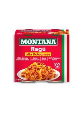 MONTANA RAGU' BOLOGNESE GR.100X2 PZ.12 - Carton de 12 pièces