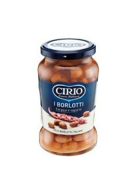CIRIO FAGIOLI BORLOTTI VETRO GR.370 PZ12 - Carton de 12 pièces