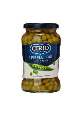 CIRIO PISELLI FINI DELICATEZZA GR.370X12 - Carton de 12 pièces
