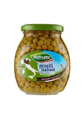 VALFRUTTA PISELLI PICCOLI VETRO GR560X6 - Carton de 6 pièces