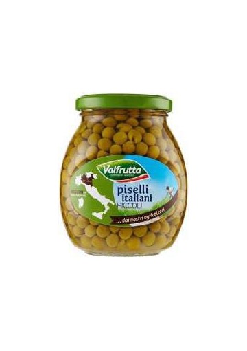 VALFRUTTA PISELLI PICCOLI VETRO GR560X6 - Carton de 6 pièces