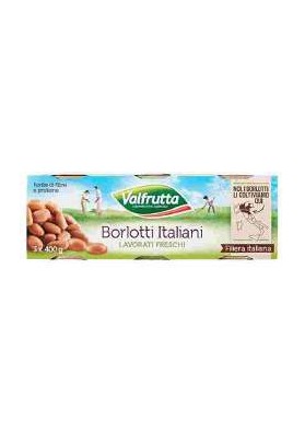 VALFRUTTA FAG.BORLOTTI LATT.G.400X3 PZ.8 - Carton de 8 pièces