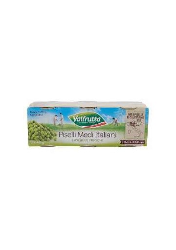 VALFRUTTA PISELLI MEDI LATT.GR400X3 PZ.8 - Carton de 8 pièces
