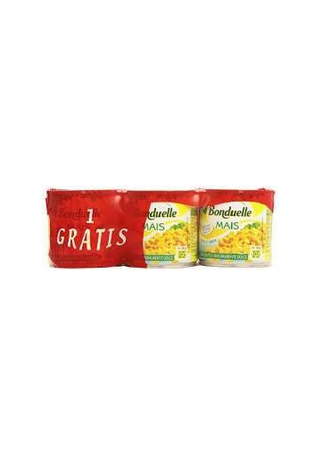 BONDUELLE MAIS GR.300X2+1 PZ.4 - Carton de 4 pièces