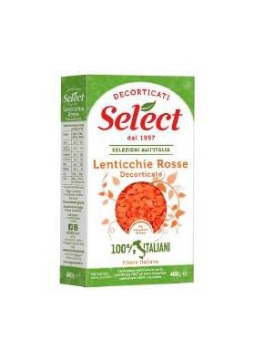 SELECT DECORTICATI LENTICC.ROSSE GR400X9 - Carton de 9 pièces