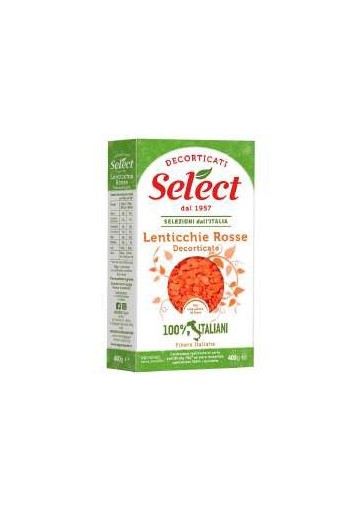 SELECT DECORTICATI LENTICC.ROSSE GR400X9 - Carton de 9 pièces