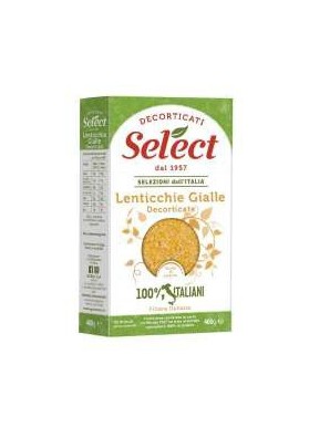 SELECT DECORTICATI LENTIC.GIALLE GR400X9 - Carton de 9 pièces