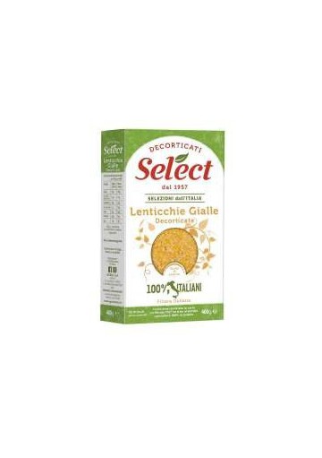 SELECT DECORTICATI LENTIC.GIALLE GR400X9 - Carton de 9 pièces