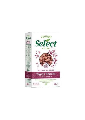 SELECT FAGIOLI BORLOTTI GR.400 PZ.18 - Carton de 18 pièces