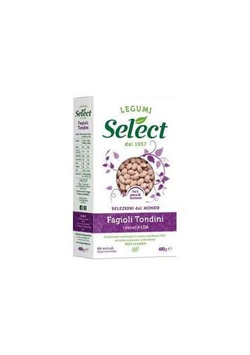 SELECT FAGIOLI TONDINI GR.400 PZ.18 - Carton de 18 pièces