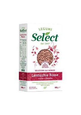SELECT LENTICCHIE ROSSE GR.400 PZ.18 - Carton de 18 pièces