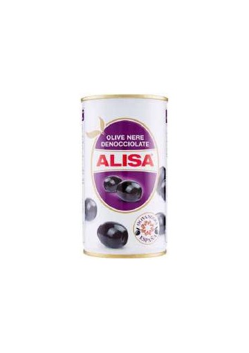 ALISA OLIVE NERE DENOCCIOLATE GR.280X24 - Carton de 24 pièces