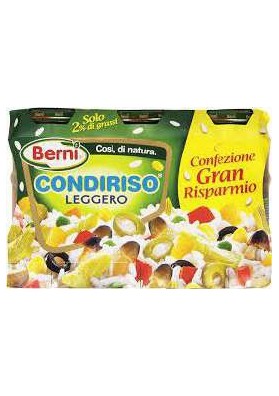 BERNI CONDIRISO LEGGERO GR.300X3 PZ.4 - Carton de 4 pièces