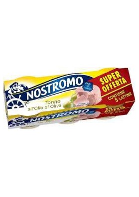NOSTROMO TONNO O.OLIVA GR.60X5 PZ.10 - Carton de 10 pièces