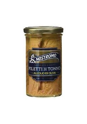 NOSTROMO FIL.TONNO OLIVA VETRO G180 PZ.6 - Carton de 6 pièces