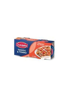 DONZELA TONNO E FAGIOLI GR.160X2 PZ.24 - Carton de 24 pièces