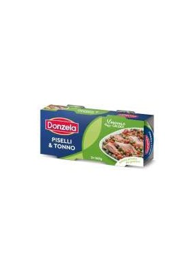 DONZELA TONNO E PISELLI GR.160X2 PZ.24 - Carton de 24 pièces