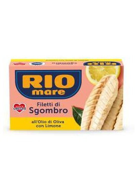 RIOMARE FILETTI SGOMBRO LIMONE GR.125X25 - Carton de 25 pièces