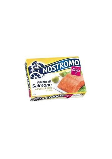 NOSTROMO FILETTI SALMONE OLIO GR.110X10 - Carton de 10 pièces