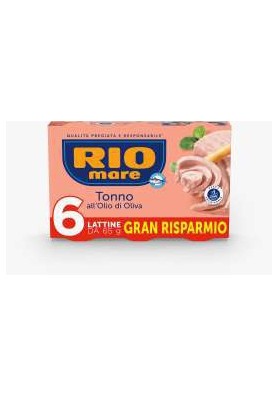 RIOMARE TONNO OLIO O.O GR.65X6 PZ.18 - Carton de 18 pièces