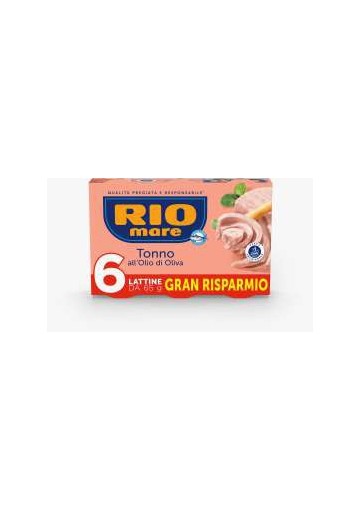 RIOMARE TONNO OLIO O.O GR.65X6 PZ.18 - Carton de 18 pièces
