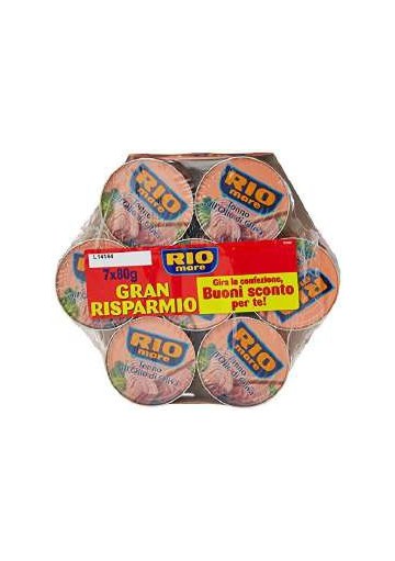 RIOMARE TONNO MARGH.OLIO GR.80 T.7 PZ.14 - Carton de 14 pièces