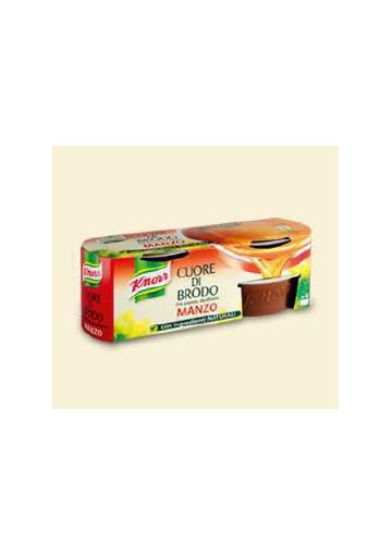 KNORR CUORE DI BRODO MANZO G.28X4 PZ.12 - Carton de 12 pièces