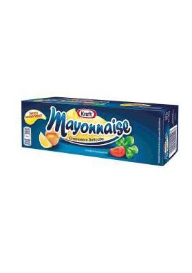KRAFT MAIONESE REGULAR TUBO ML.142 PZ.18 - Carton de 18 pièces