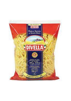 DIVELLA 066 FAGIOLINI LISCI G500X24 N.66 - Carton de 24 pièces