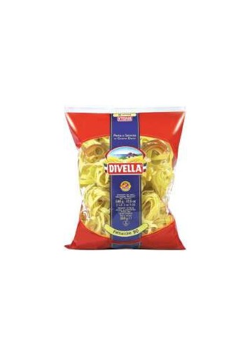 DIVELLA 090 FETTUCCINE NIDI G500X12 N.90 - Carton de 12 pièces