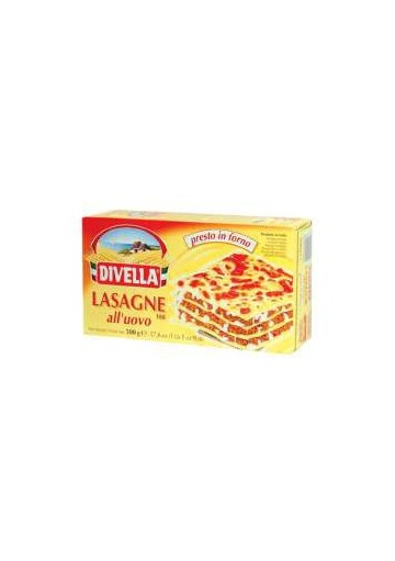 DIVELLA 108 LASAGNA UOVO GR.500X12 N.108 - Carton de 12 pièces