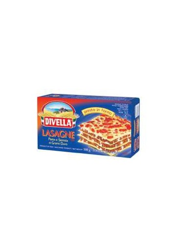 DIVELLA 109 LASAGNA SEMOLA G500X12 N.109 - Carton de 12 pièces