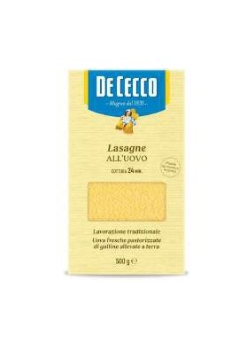 DE CECCO 112 LASAGNE UOVO GR.500 PZ.12 - Carton de 12 pièces
